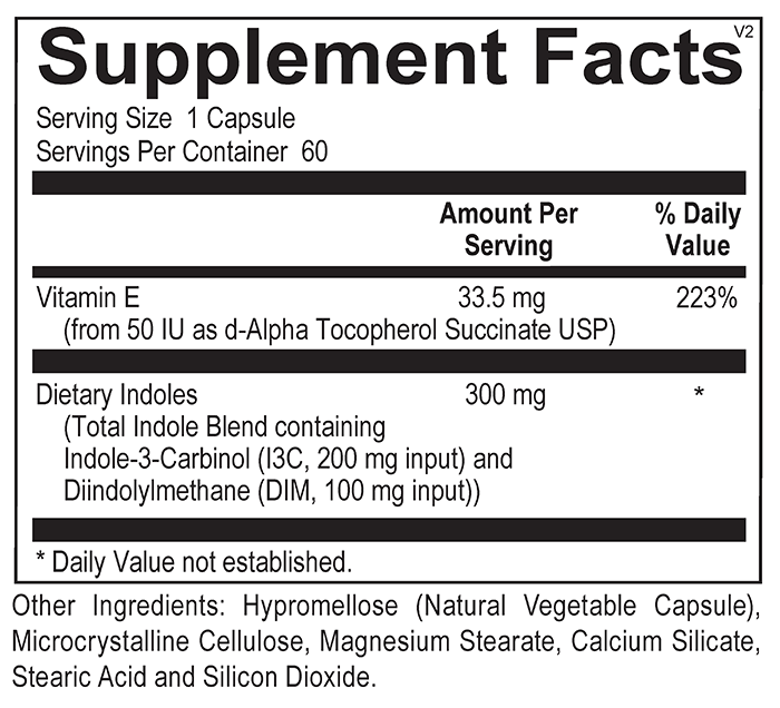 Rose Nutrients EstroCalm Supplement Fact