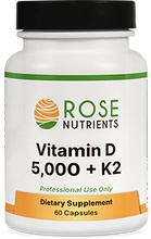 Load image into Gallery viewer, Rose Nutrients Vitamin D 5000 Plus K2