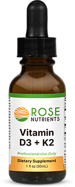 Rose Nutrients Liquid Vitamin D3 Plus K2