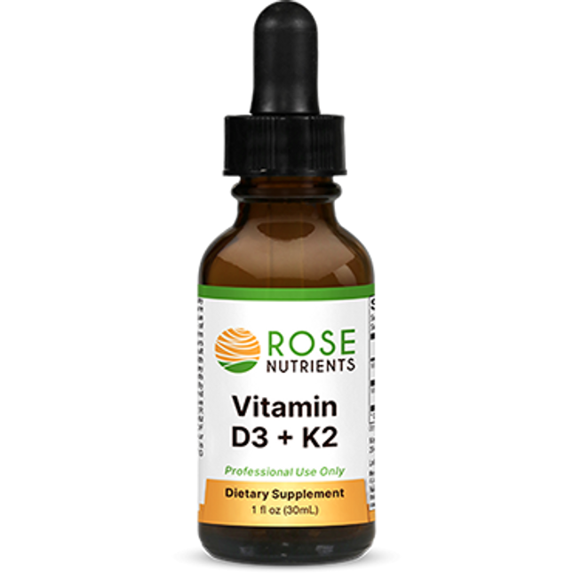 Rose Nutrients Liquid Vitamin D3 Plus K2