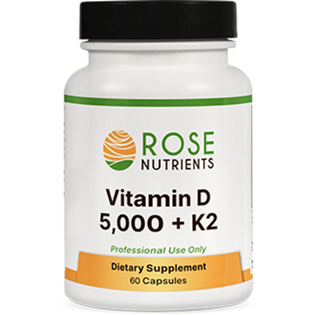 Rose Nutrients Vitamin D 5000 Plus K2