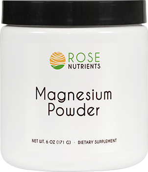 Magnesium Powder - 30 servings (6 oz - 171g) Rose Nutrients