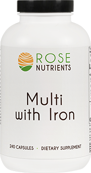 Multi with Iron - 240 ct Rose Nutrients