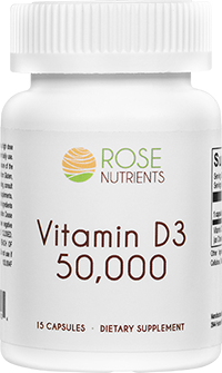 Vitamin D3 15 Caps Rose Nutrients